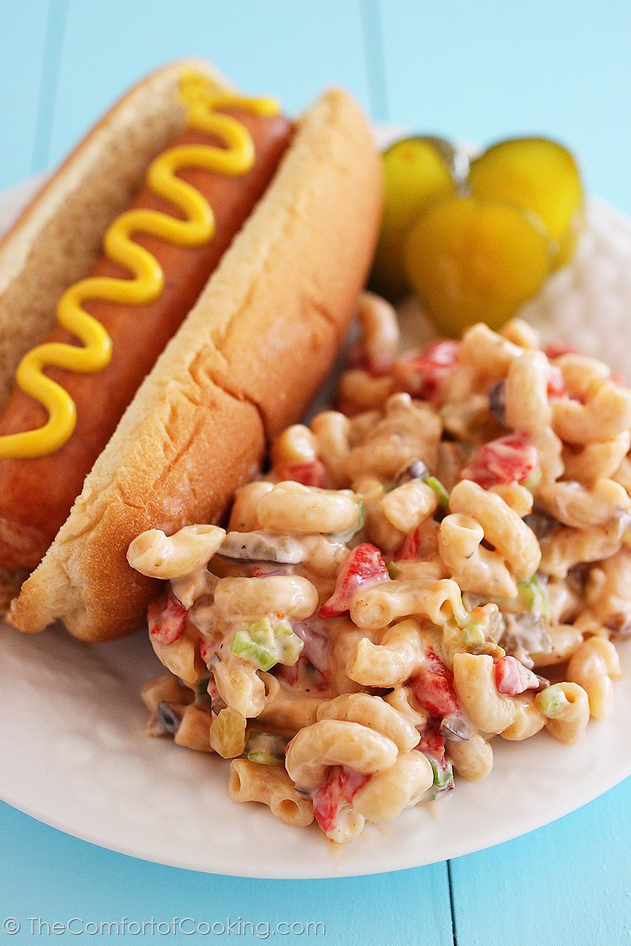 Best-Ever Creamy Macaroni Salad – For backyard BBQs or any occasion, bring the best-ever macaroni salad... creamy, tangy and full of veggies! | thecomfortofcooking.com