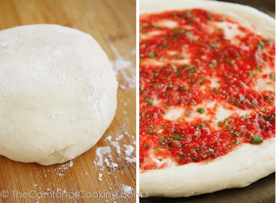 Classic Margherita Pizza – My favorite, best-ever recipe! You'll go for slice-after-slice of this scrumptious, authentic Margherita pizza! | thecomfortofcooking.com
