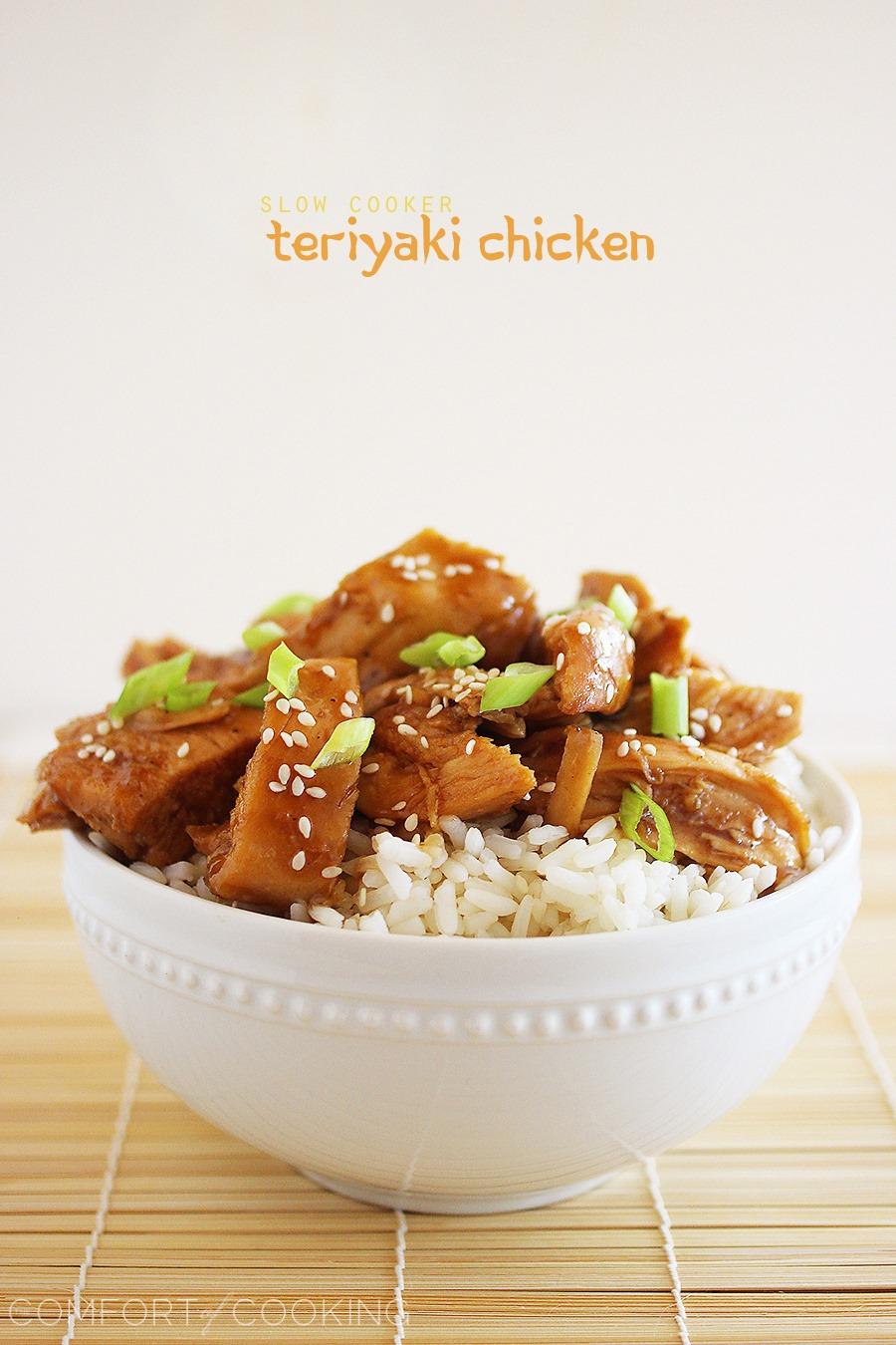 Slow Cooker Teriyaki Chicken – Try this tasty twist on Asian take-out that only needs a handful of pantry staples and a slow cooker! | thecomfortofcooking.com