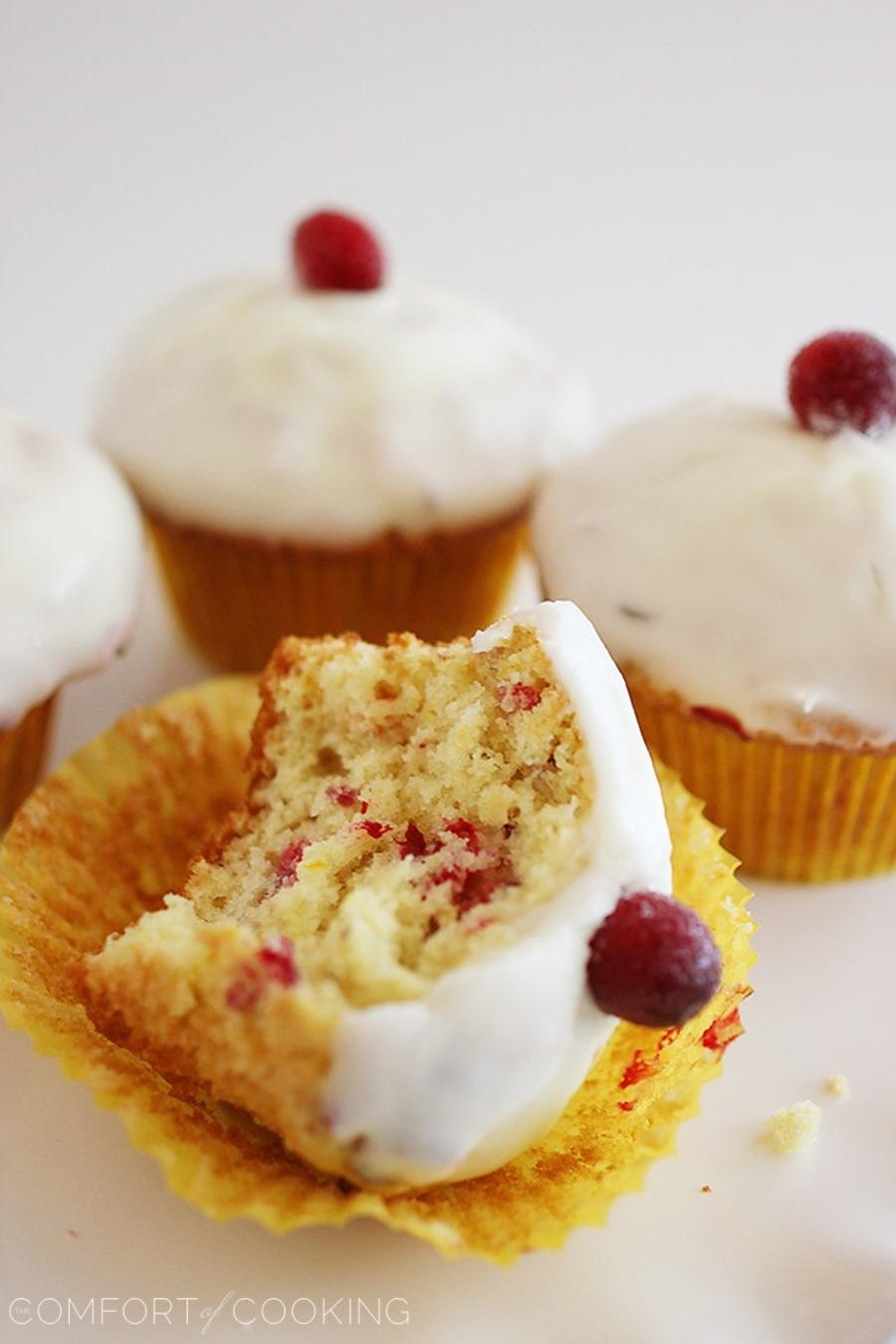 Glazed Cranberry Orange Muffins – Super soft, sweet and tart cranberry-orange muffins with an orange glaze! | thecomfortofcooking.com