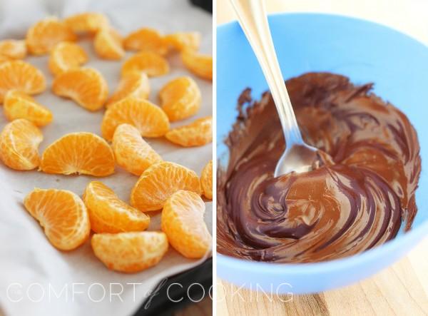 Chocolate Dipped Clementines with Sea Salt – Tiny, sweet and salty treats are deliciously addictive and SO easy to whip up - just 3 ingredients and 10 minutes! | thecomfortofcooking.com