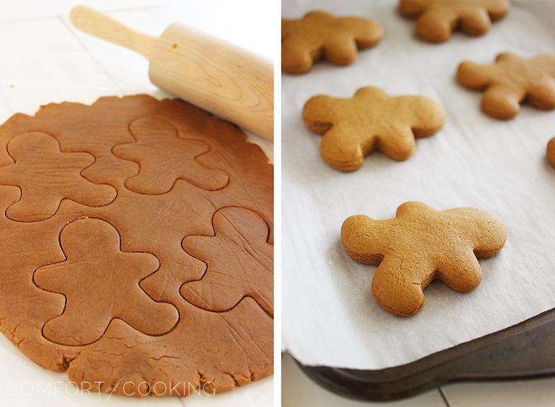 Spiced Gingerbread Man Cookies – Soft, festive gingerbread man cookies with warm winter spices – made easily from scratch! | thecomfortofcooking.com