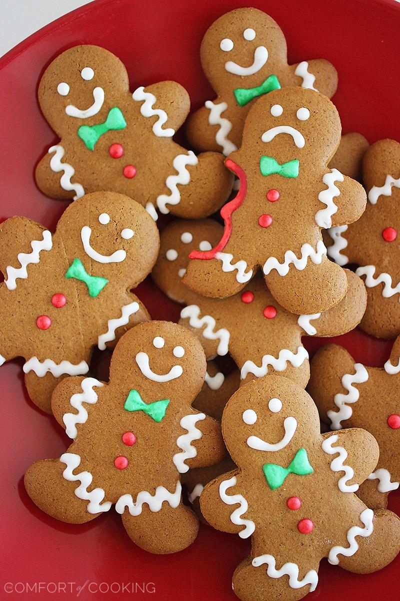 Spiced Gingerbread Man Cookies – Soft, festive gingerbread man cookies with warm winter spices – made easily from scratch! | thecomfortofcooking.com