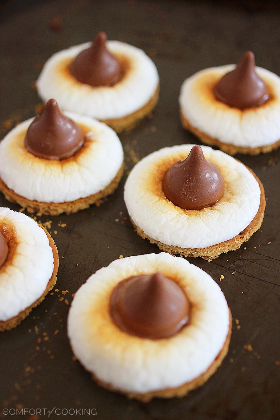 3-Ingredient S'mores Cookie Bites – No-bake, no-fuss and just 3 ingredients for these 5-minute treats... even easier than a classic s'more! They are SO good! | thecomfortofcooking.com