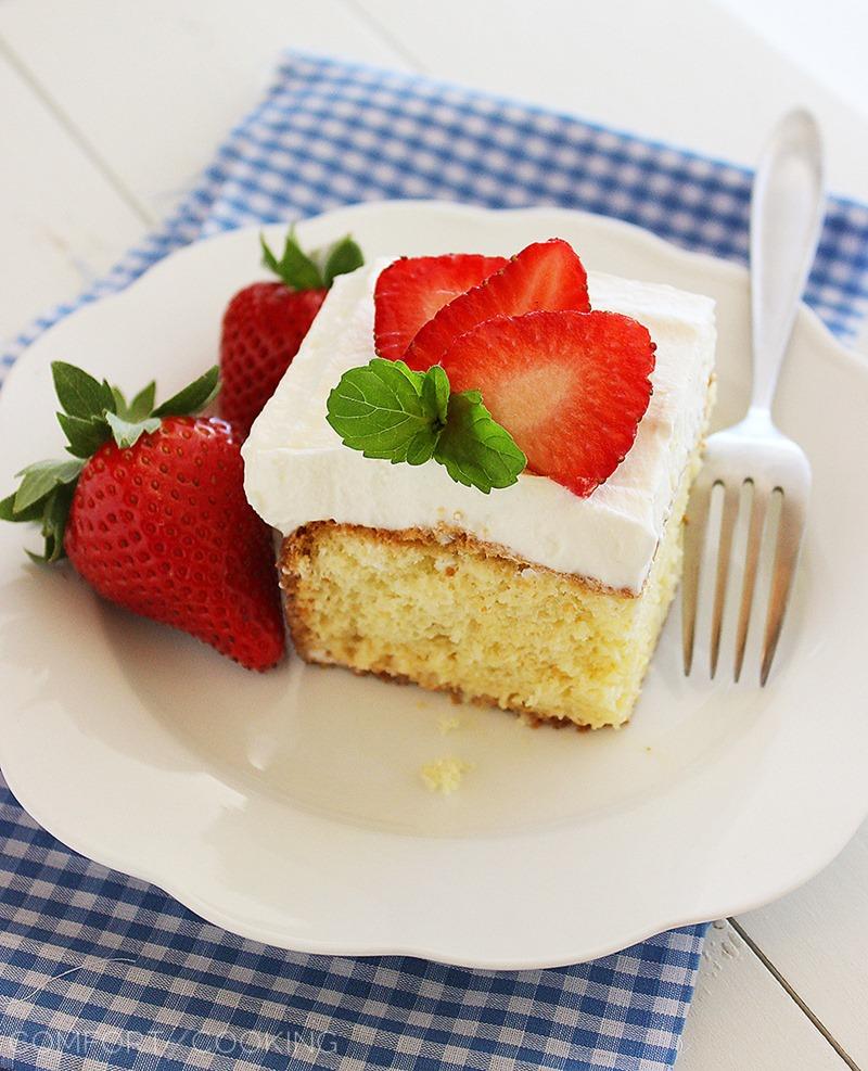 Tres Leches Cake – This super soft, luscious Tres Leches Cake is easily made from scratch and perfect for year round celebrating! | thecomfortofcooking.com