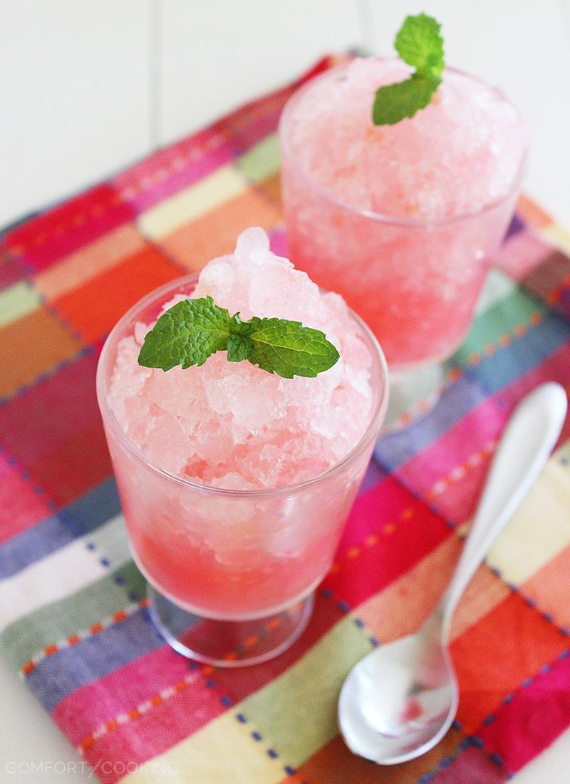 Sugar-Free Pink Grapefruit Granita – The Comfort of Cooking