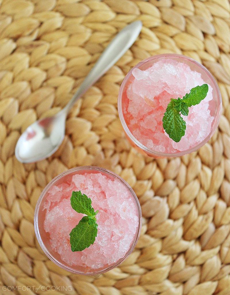 Sugar-Free Pink Grapefruit Granita – The Comfort of Cooking