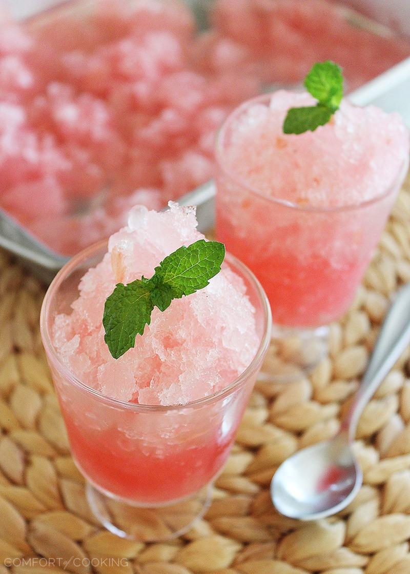 Sugar-Free Pink Grapefruit Granita – The Comfort of Cooking