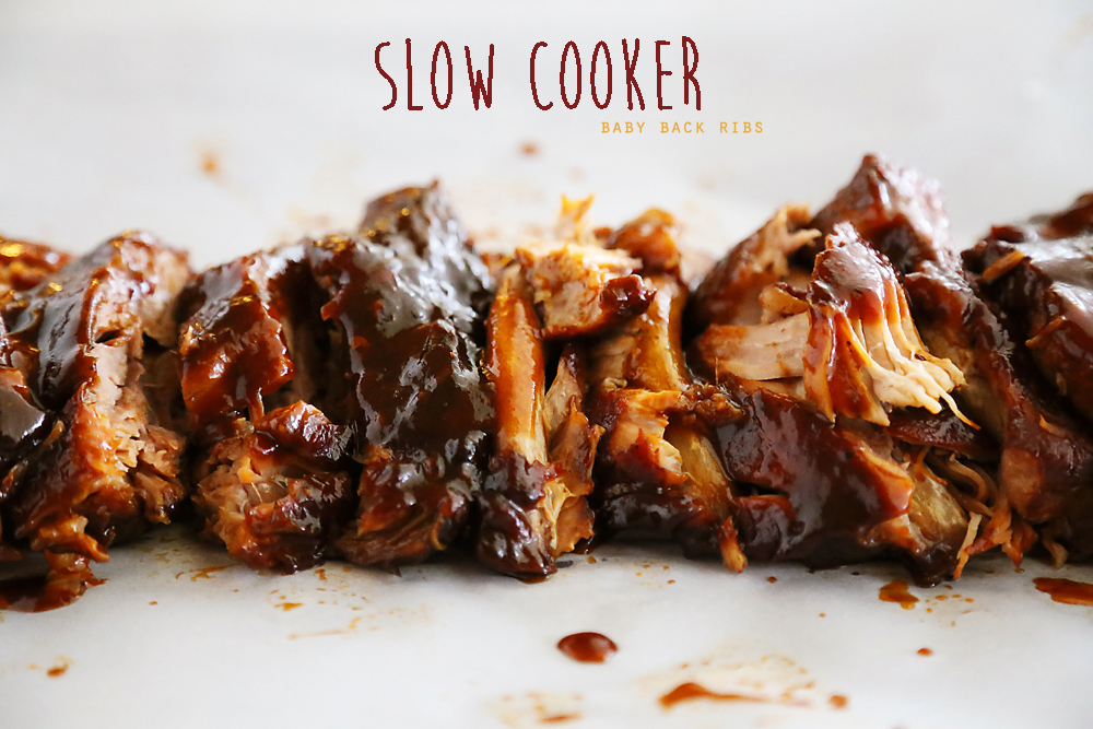 Slow Cooker Root Beer Baby Back Ribs - Tangy, tender and fall-off-the-bone good! Just 3 ingredients and made easily in your slow cooker. Thecomfortofcooking.com