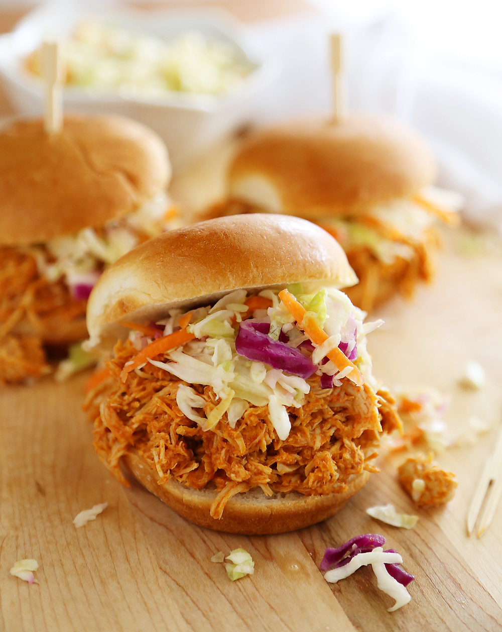 Slow Cooker Buffalo Chicken Sliders The Comfort of Cooking