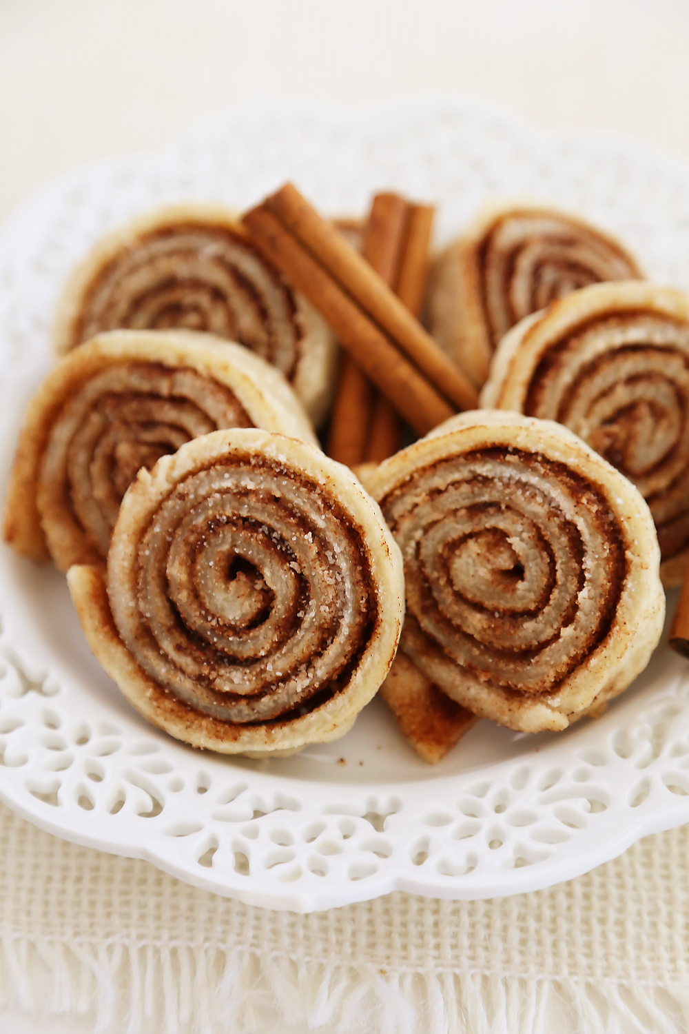 3-Ingredient Cinnamon Sugar Pie Crust Cookies - The ultimate comfort cookie and full of soft, buttery cinnamon-sugar flavor! Thecomfortofcooking.com