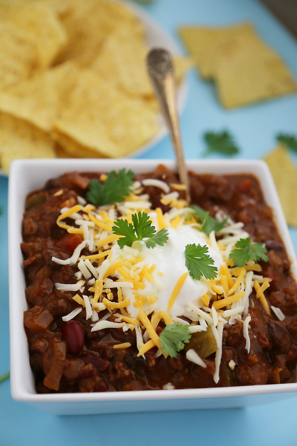 Slow Cooker Spicy Beef and Bean Chili