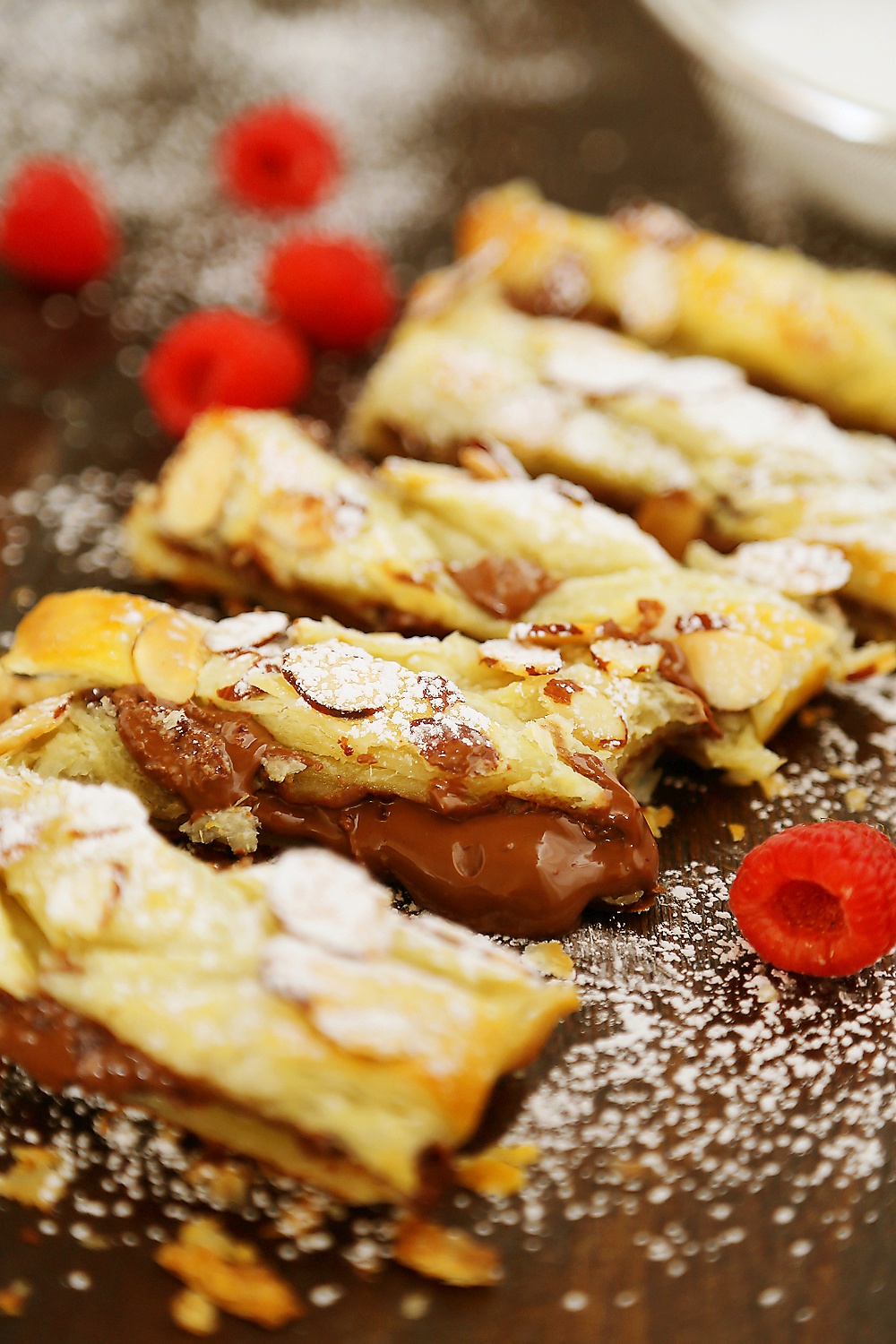 Easy Chocolate-Almond Puff Pastry Braid - So quick & easy! Bake this 4-ingredient treat for an effortless and impressive dessert. Thecomfortofcooking.com