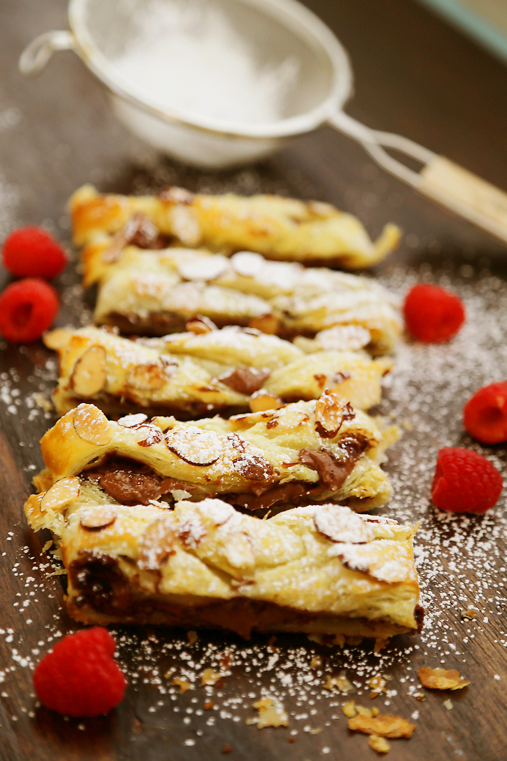 Easy Chocolate-Almond Puff Pastry Braid - So quick & easy! Bake this 4-ingredient treat for an effortless and impressive dessert. Thecomfortofcooking.com