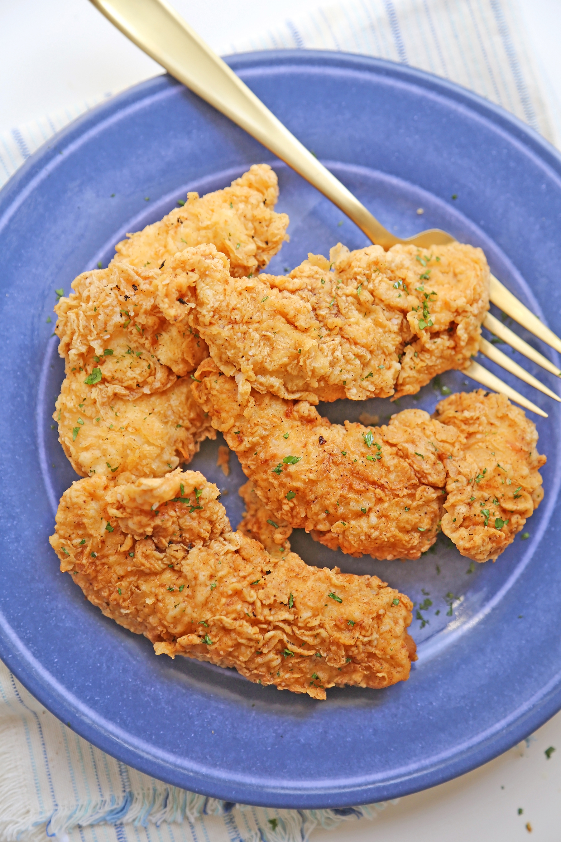 Crispy Fried Chicken Tenders - Feast and Farm