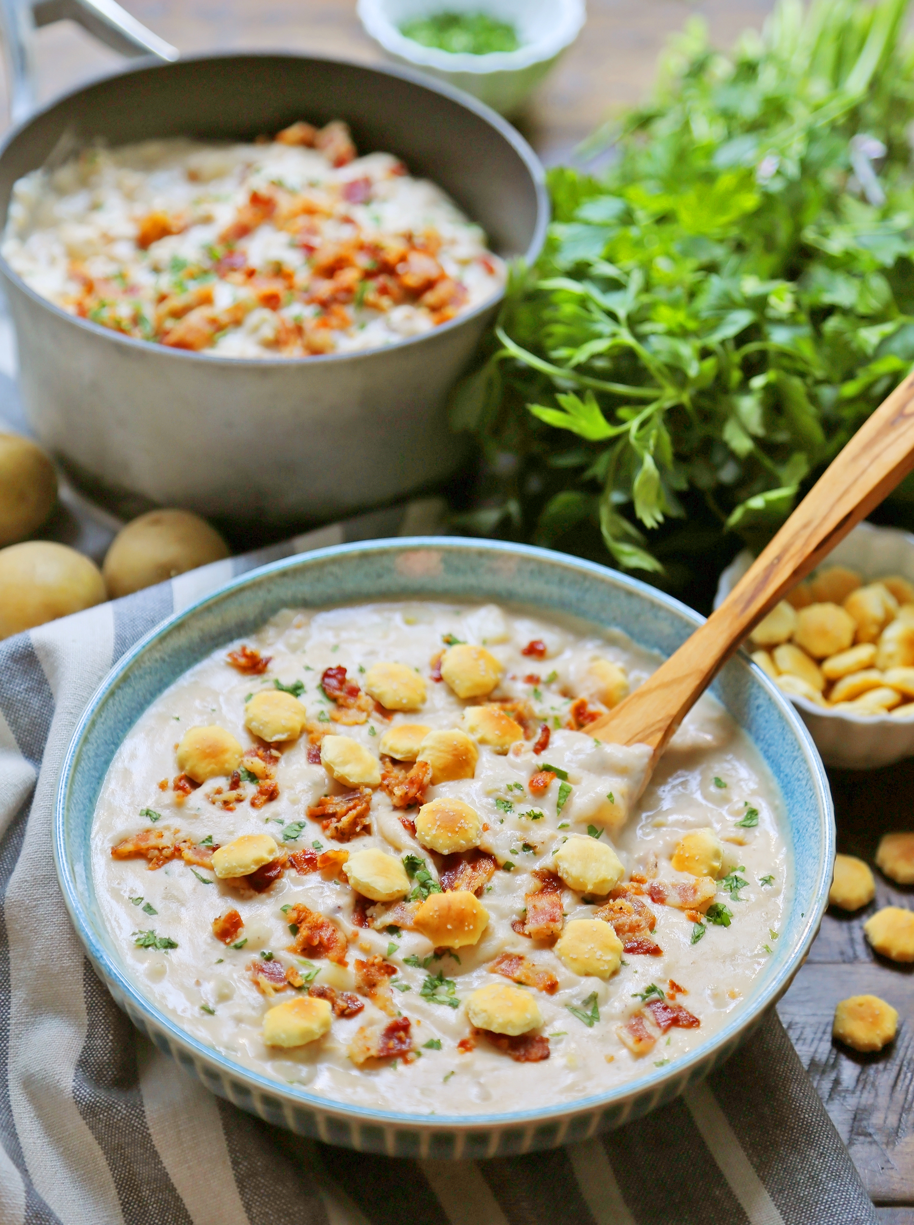 The Best Classic New England Creamy Clam Chowder - Coley Cooks