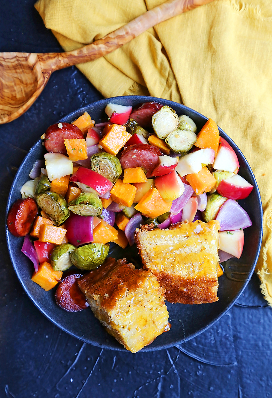 Sheet-Pan Maple-Dijon Sausage and Fall Veggies Recipe – Sheet Pan