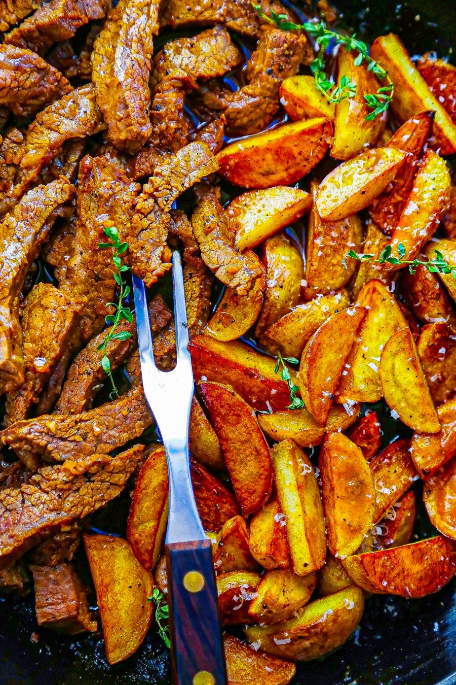 Garlic Butter Steak and Potatoes Skillet – Pan Seared Recipe — Eatwell101
