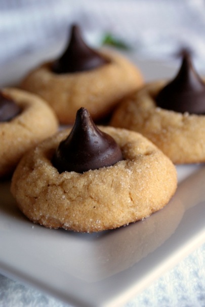 Peanut Butter Chocolate Kiss Cookies