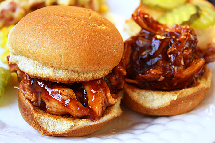 BBQ Pulled Chicken Sandwiches