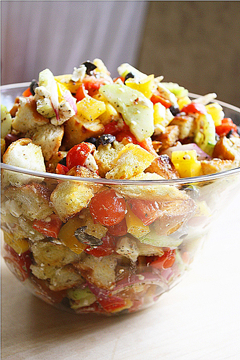 Greek Panzanella Salad