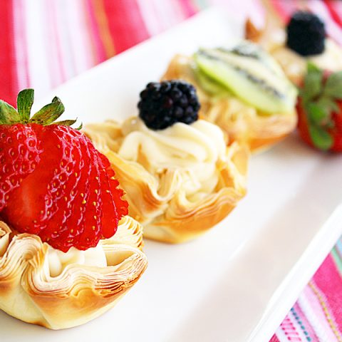 Fresh Fruit Phyllo Tartlettes