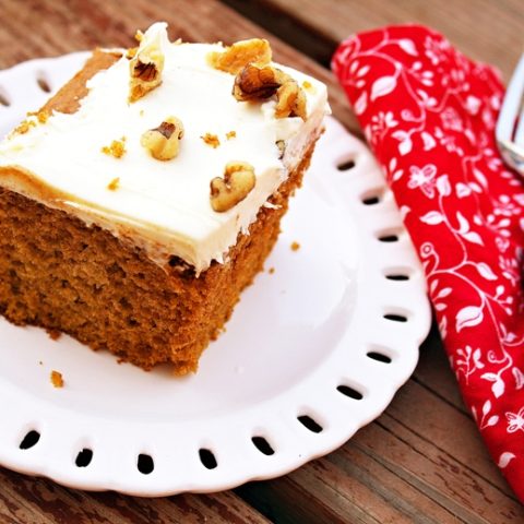 Pumpkin Spice Cake with Rich Cream Cheese Frosting