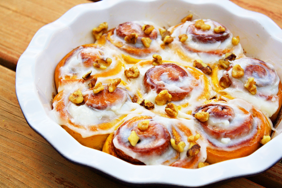 Pumpkin Cinnamon Rolls