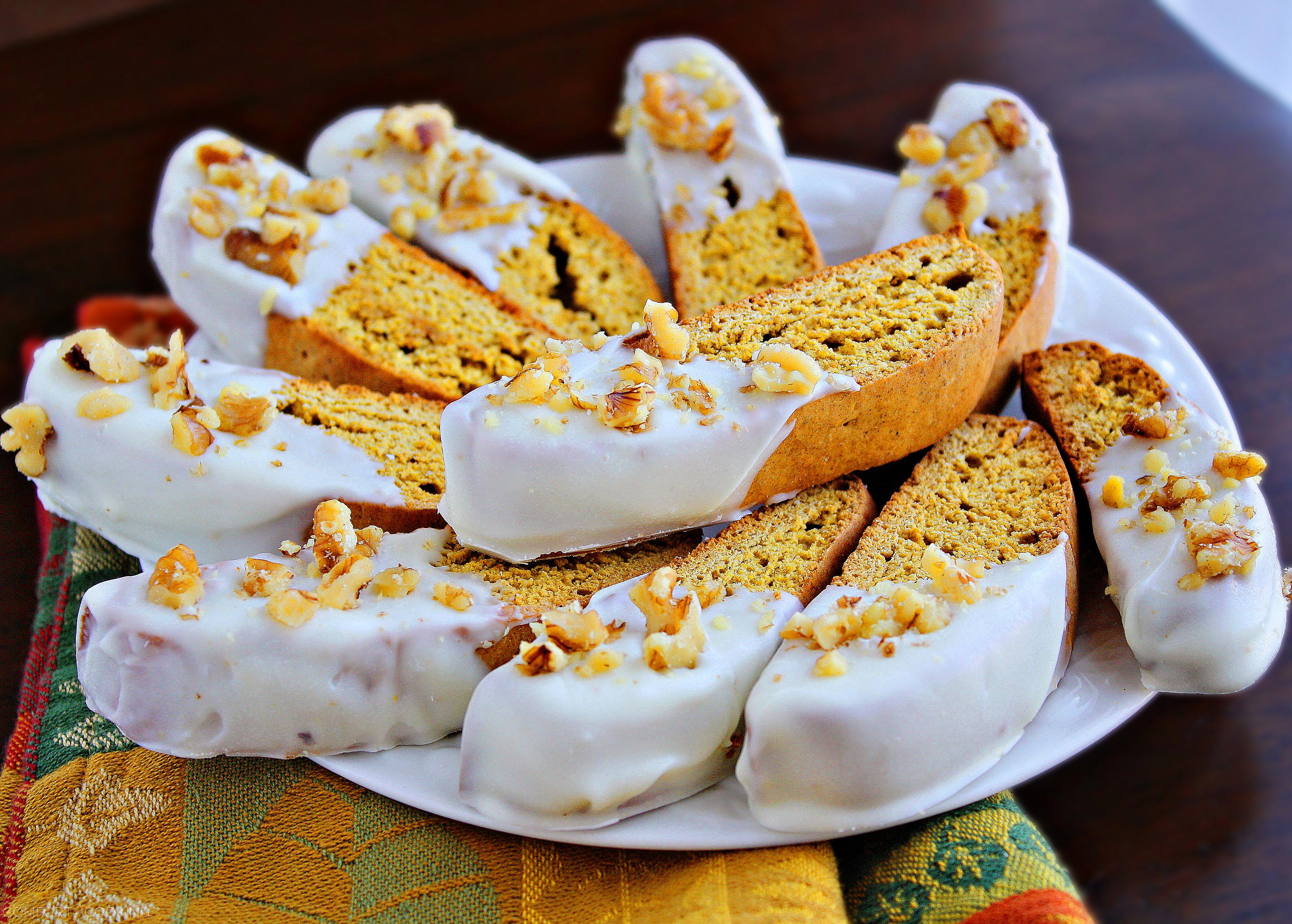 Pumpkin Gingerbread Biscotti