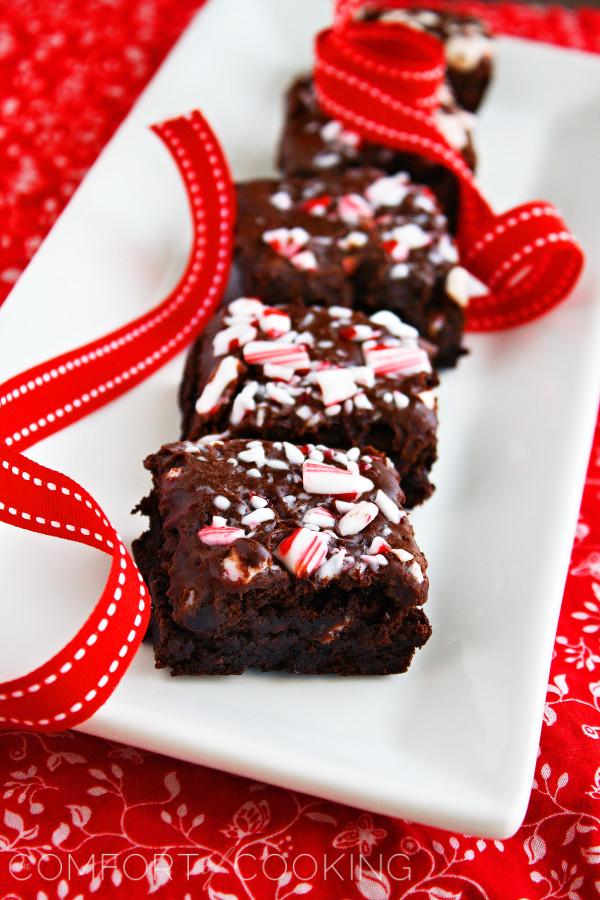 Peppermint Candy Cane Brownies The Comfort of Cooking