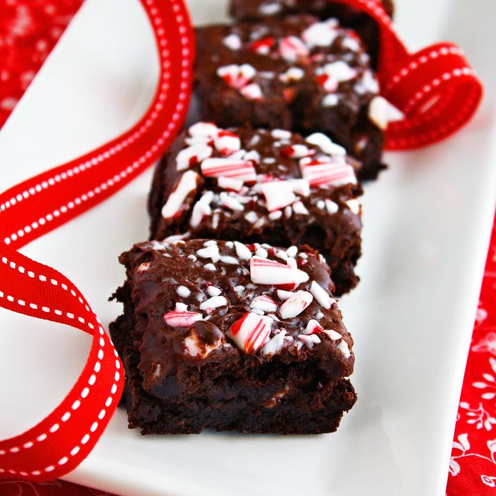 Peppermint Candy Cane Brownies