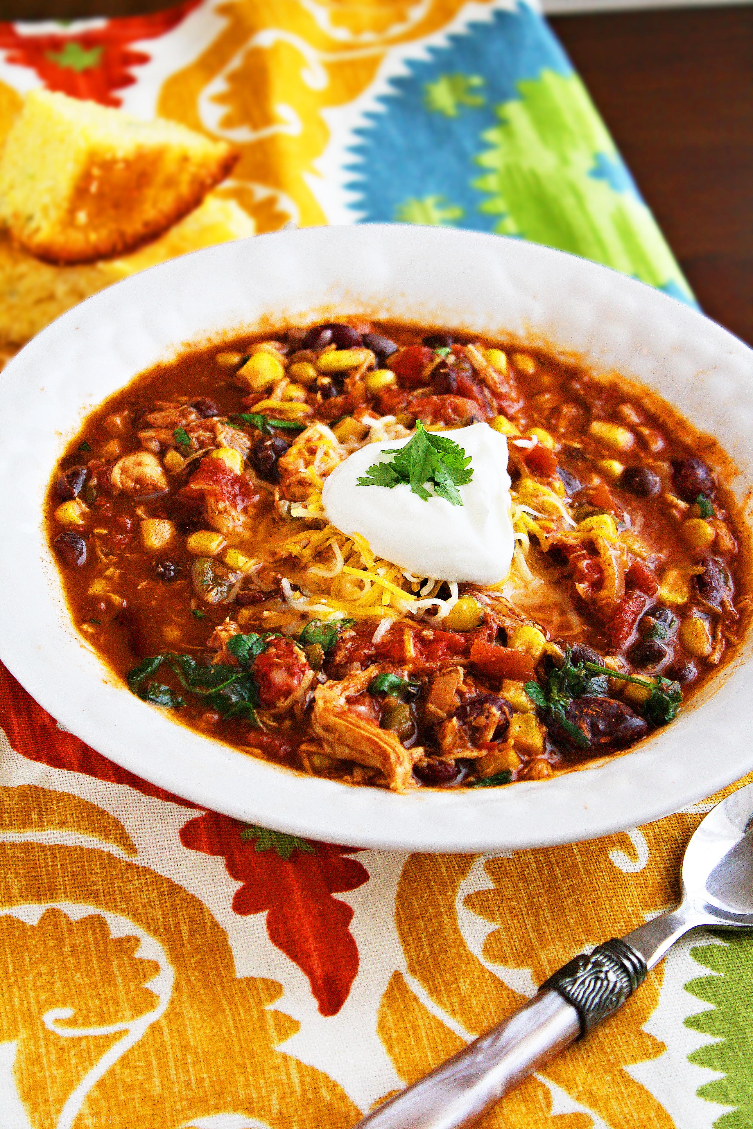 Crock Pot Chicken Taco Chili