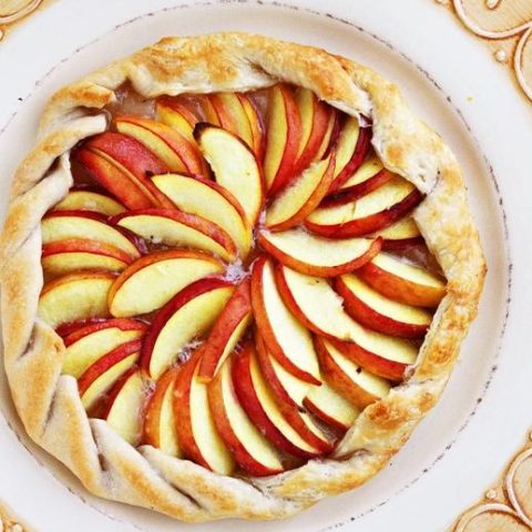 Rustic Peach and Ginger Tart