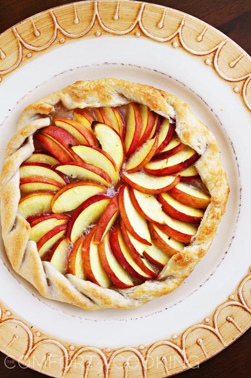 Rustic Peach and Ginger Tart