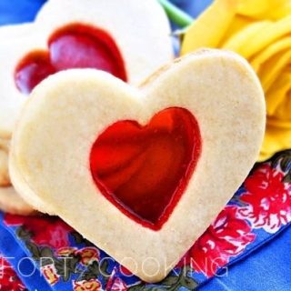 Stained Glass Heart Cookies