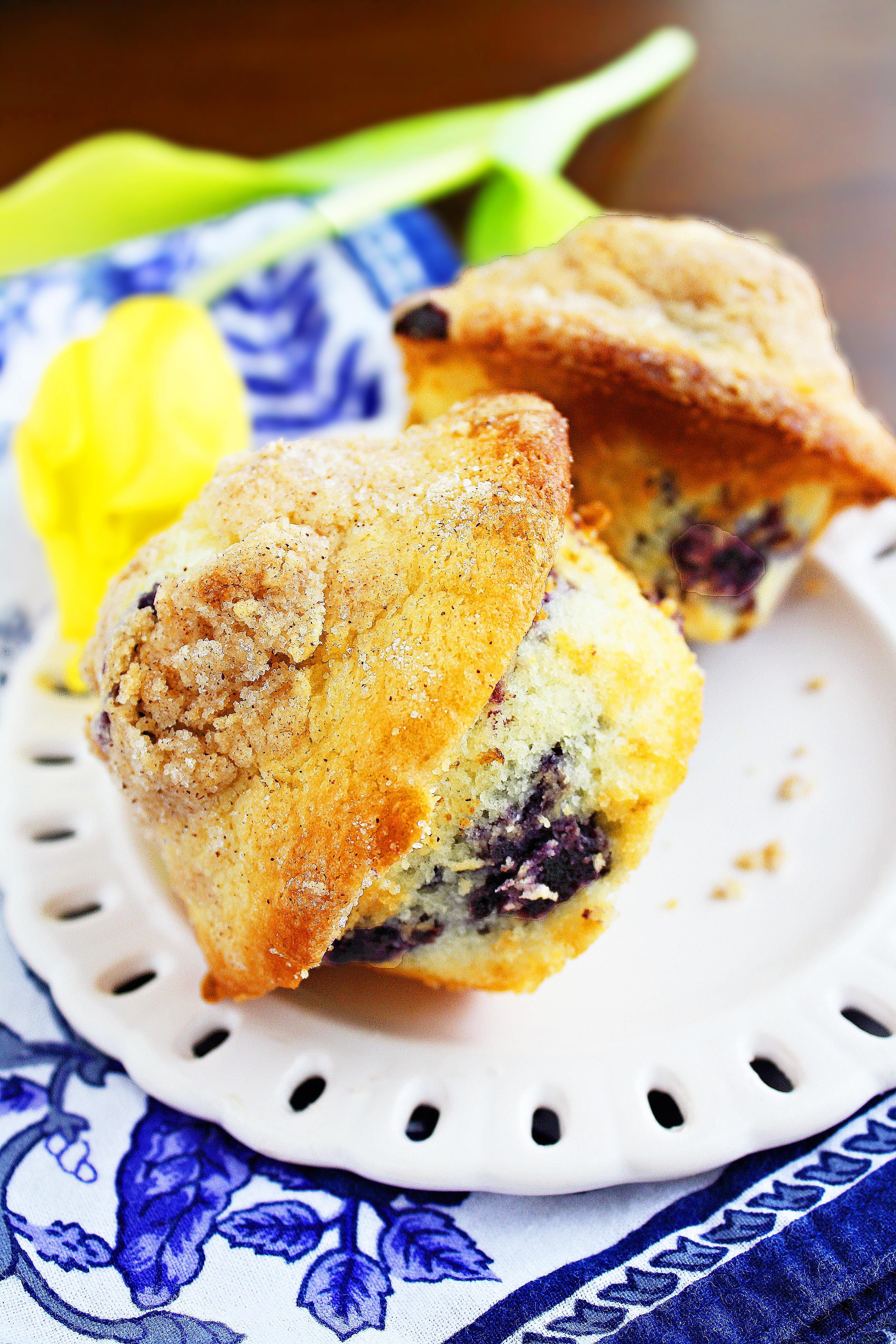 Lemon-Blueberry Crumb Muffins