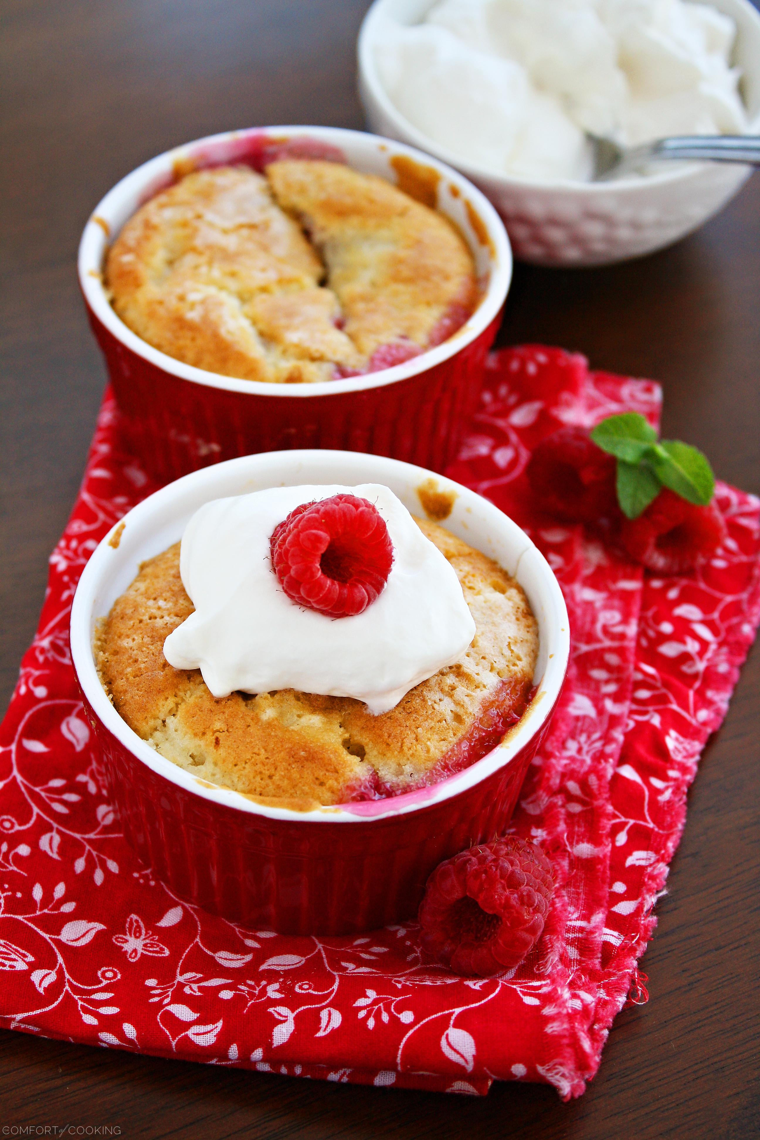 Mini Raspberry Cobblers