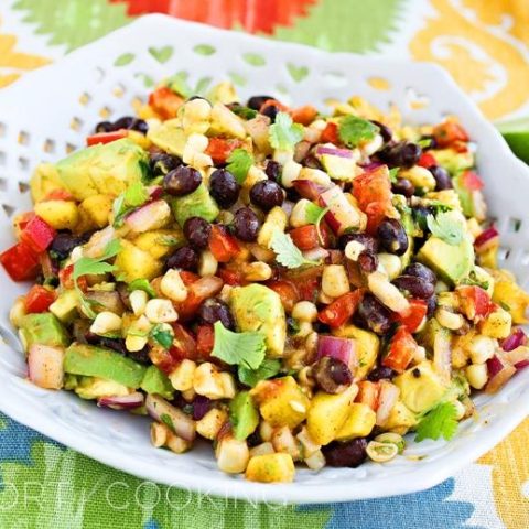 Avocado, Corn and Mango Salad