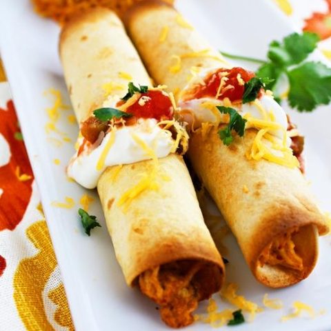 Baked Chicken Taquitos