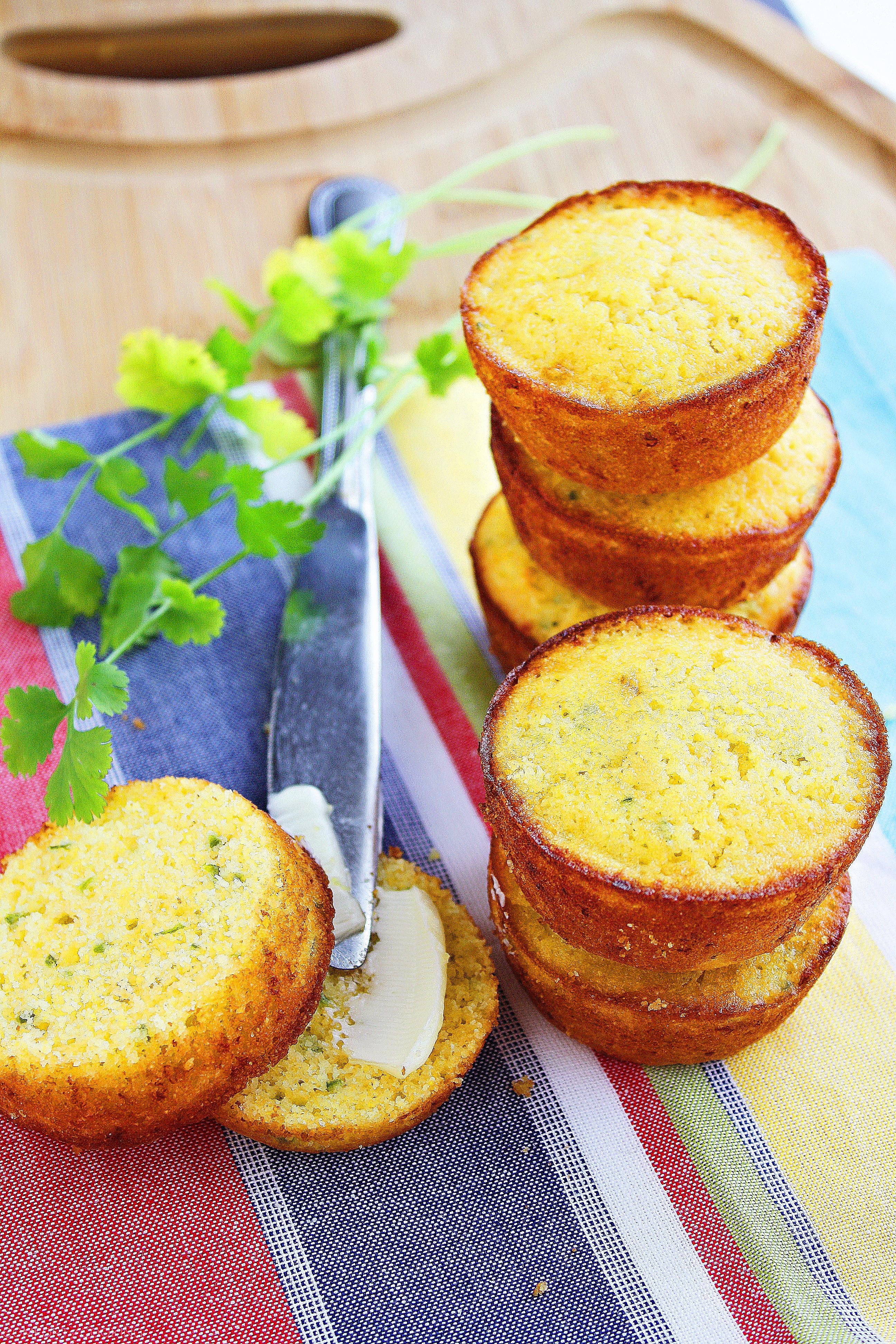 Jalapeño Cheddar Cornbread Muffins