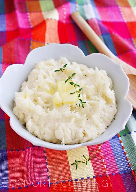 Light ‘n Creamy Garlic Mashed Potatoes