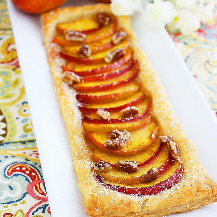 Texas Peach and Pecan Tart