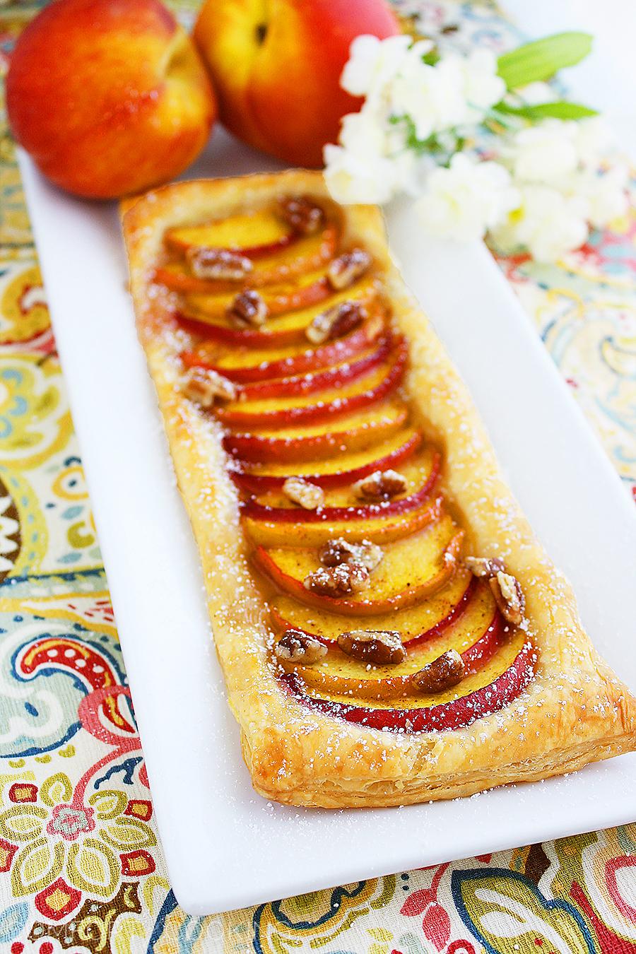 Texas Peach and Pecan Tart