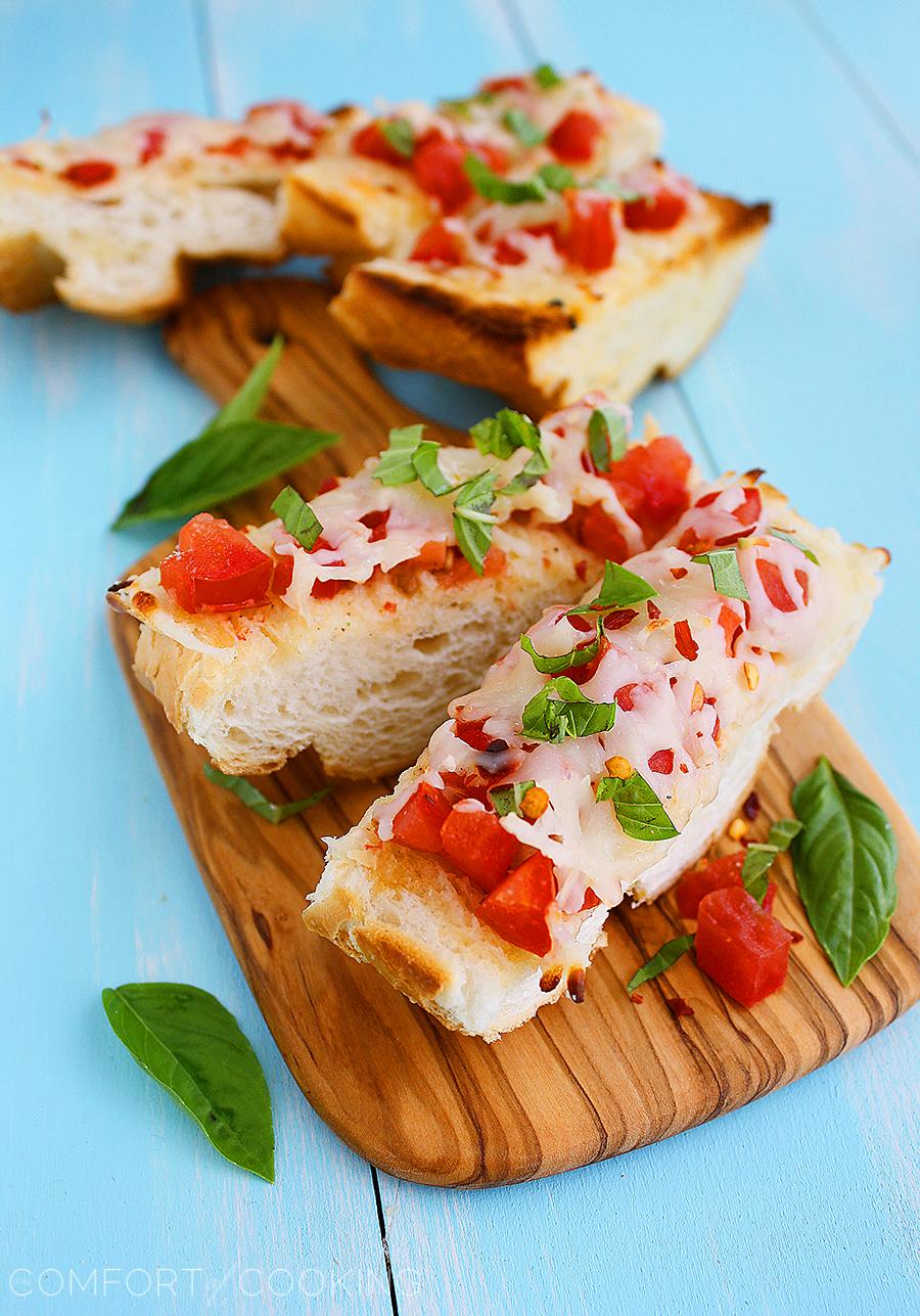 Mozzarella Tomato Basil Bruschetta