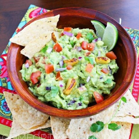 Grilled Pineapple Guacamole