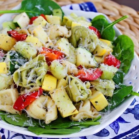Tortellini Spinach Salad