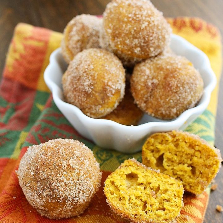 Baked Pumpkin Donut Holes