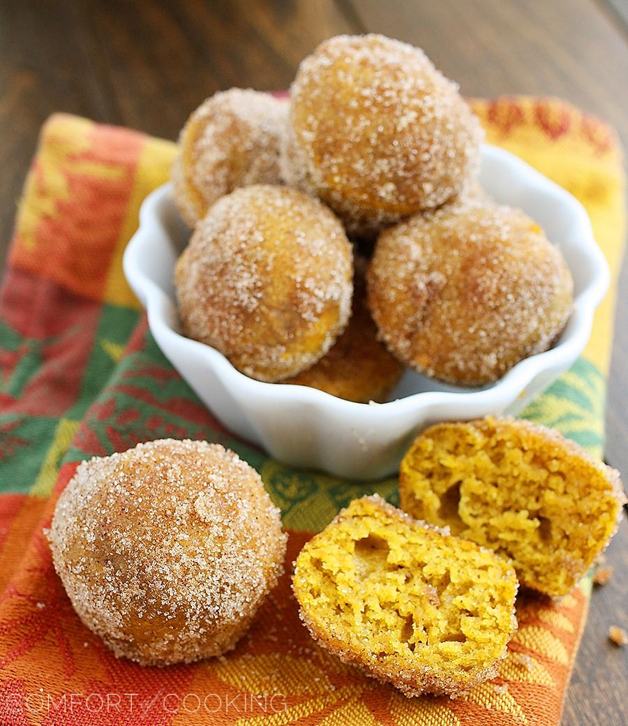 Baked Pumpkin Donut Holes