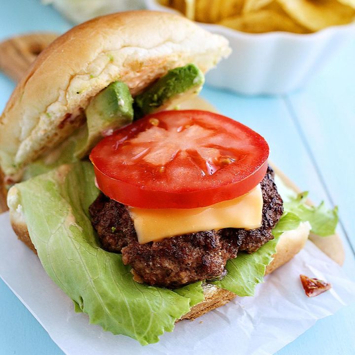 Beef Sliders with Avocado and Chipotle Mayo