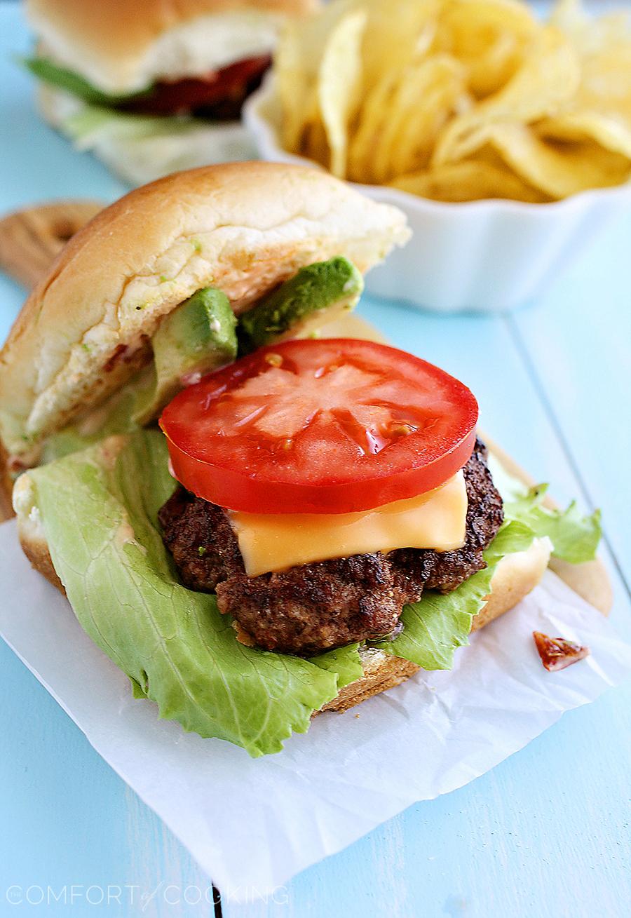 Beef Sliders with Avocado and Chipotle Mayo